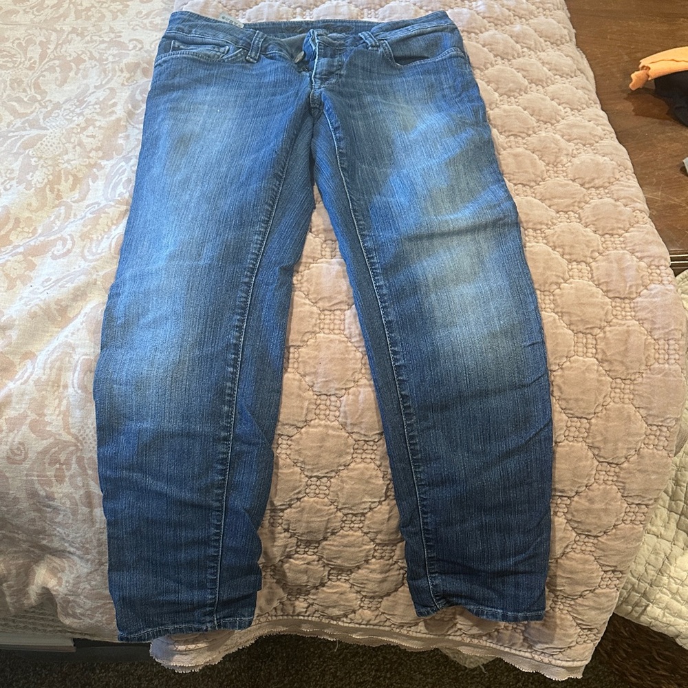 Mavi Women's Straight Leg Blue Jeans